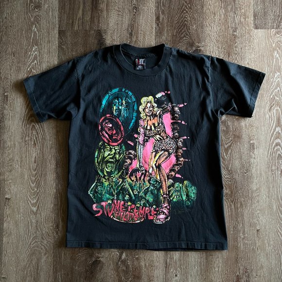 Vintage 1993 Stone Temple Pilots Giant Band Tee Size Large